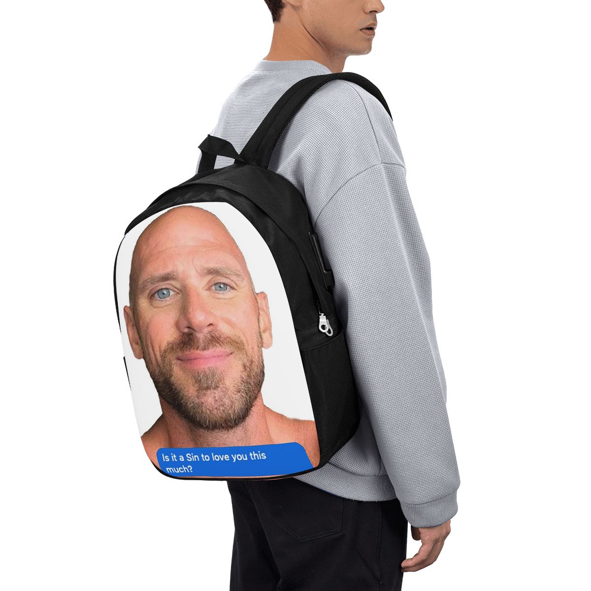 Laptop Bag - Johnny Sins Flirty Text Bubble バックパック