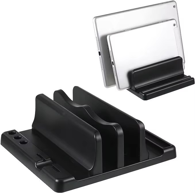 Laptop Original Accessories - オフィス ABS ラップトップスタンド 垂直に置くとデスクスペースを節約 コンピューターアクセサリーを簡単に置くことができます 幅を伸ばすことができ、オフィスデスクに収納できます