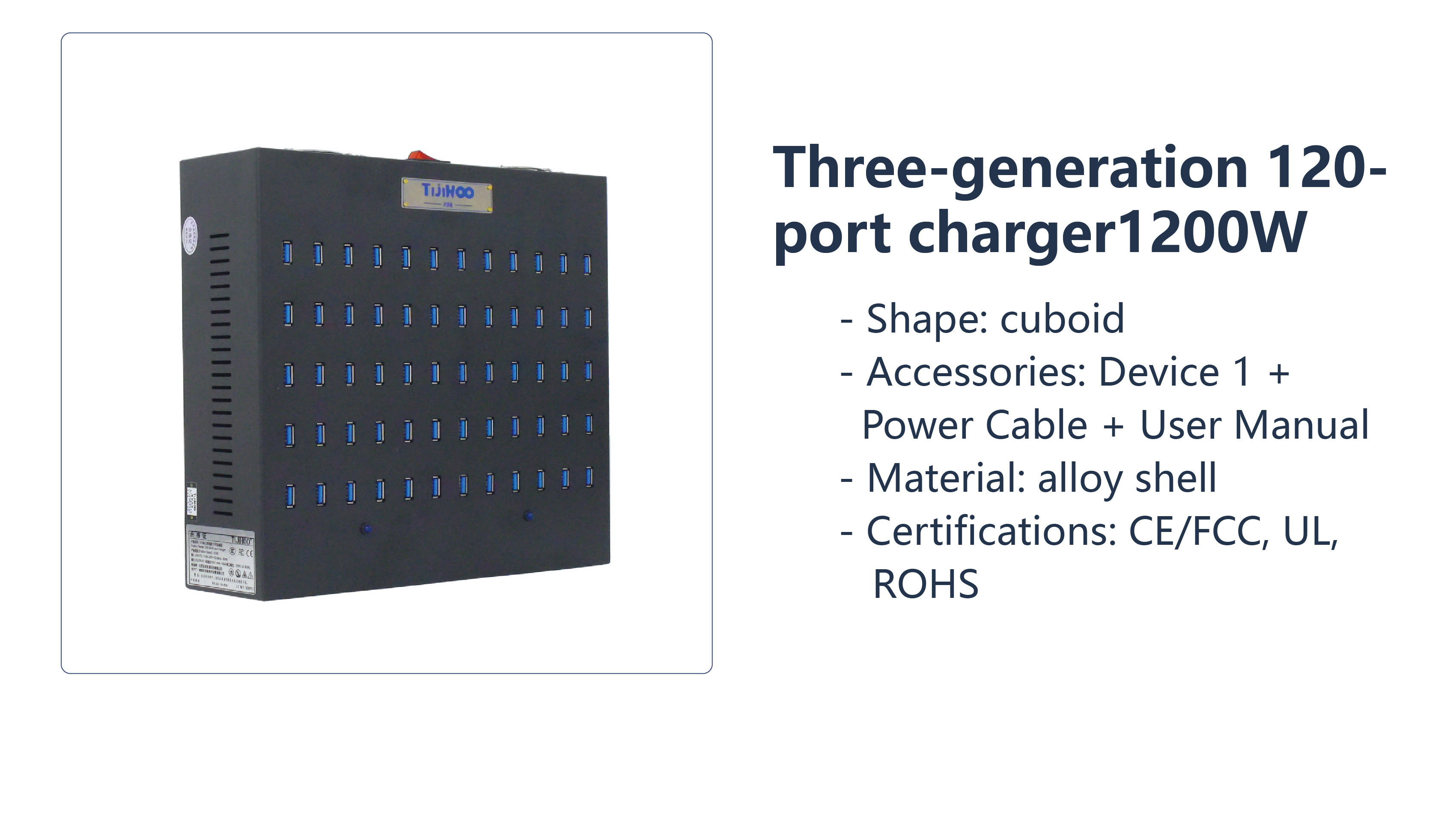 Usb Hub - UH40-2合金筐体USB 2.4 40ポートOTGハブ USB2.0出力データ充電 CE FCC
