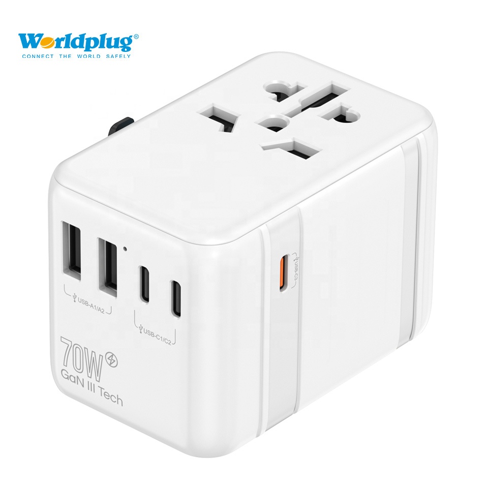 Laptop Charger - ユニバーサルワールドワイドウォールソケット電源アダプターUSB携帯電話ラップトップ旅行用充電アダプター