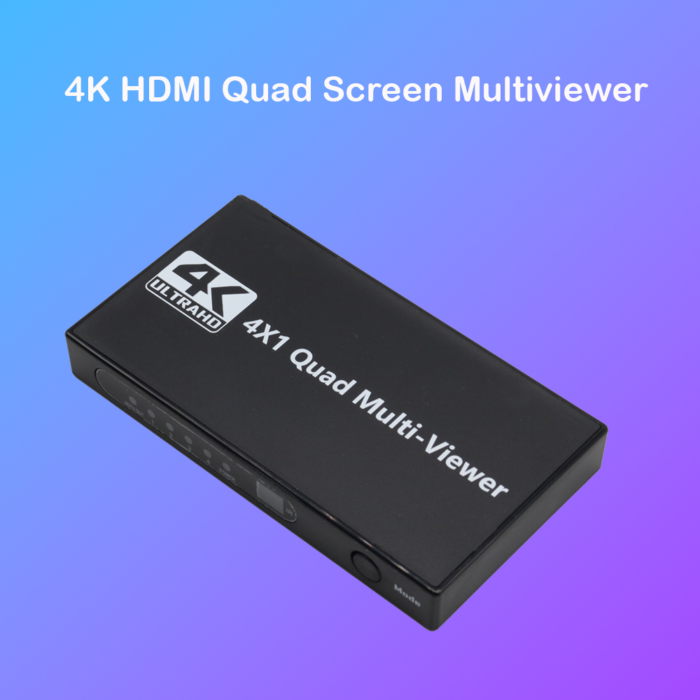 Hdmi Cable - 4K HDMI クアッドスクリーンマルチビューアー 4x1 1080P 4入力1出力マルチビューアーシームレススイッチャー