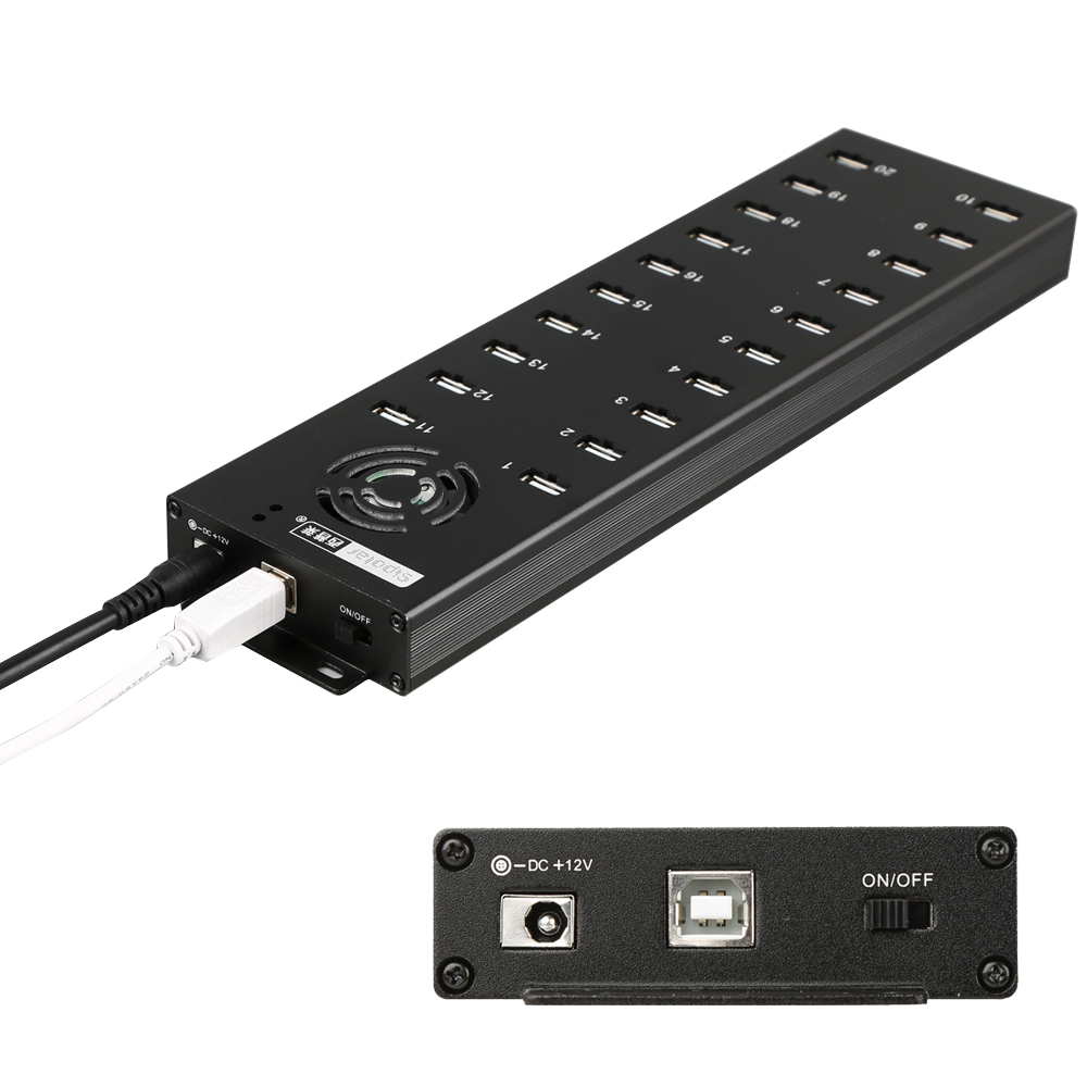 Sipolar A-805P 20ポートUSB 2.0ハブ、 - Usb Hub のレビューと価格