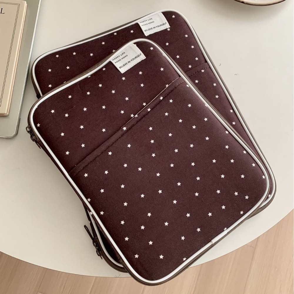 コーデュロイ スタープリント ラップトップスリーブバッグ 耐 - Laptop Sleeve のレビューと価格