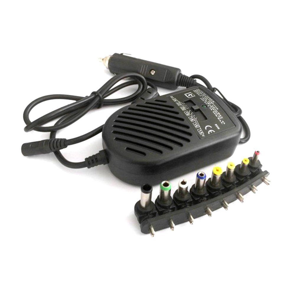 汎用80Wポータブル充電器、LED搭載、自動車用アダプター、 - Laptop Charger のレビューと価格