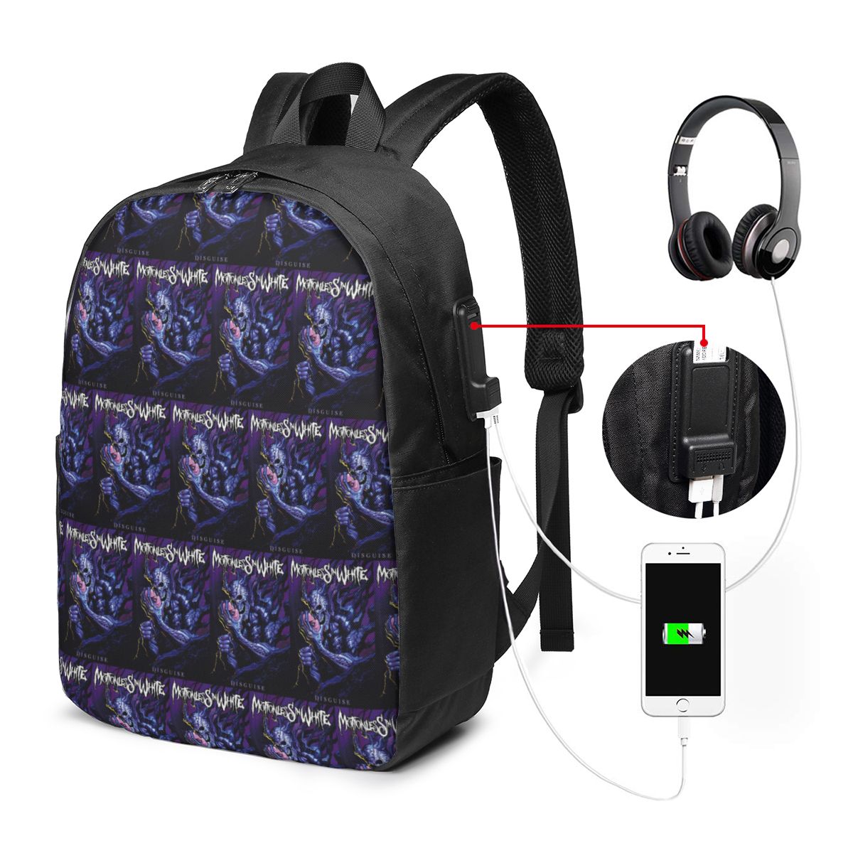 Motionless In White バックパック トラベ - Laptop Bag のレビューと価格