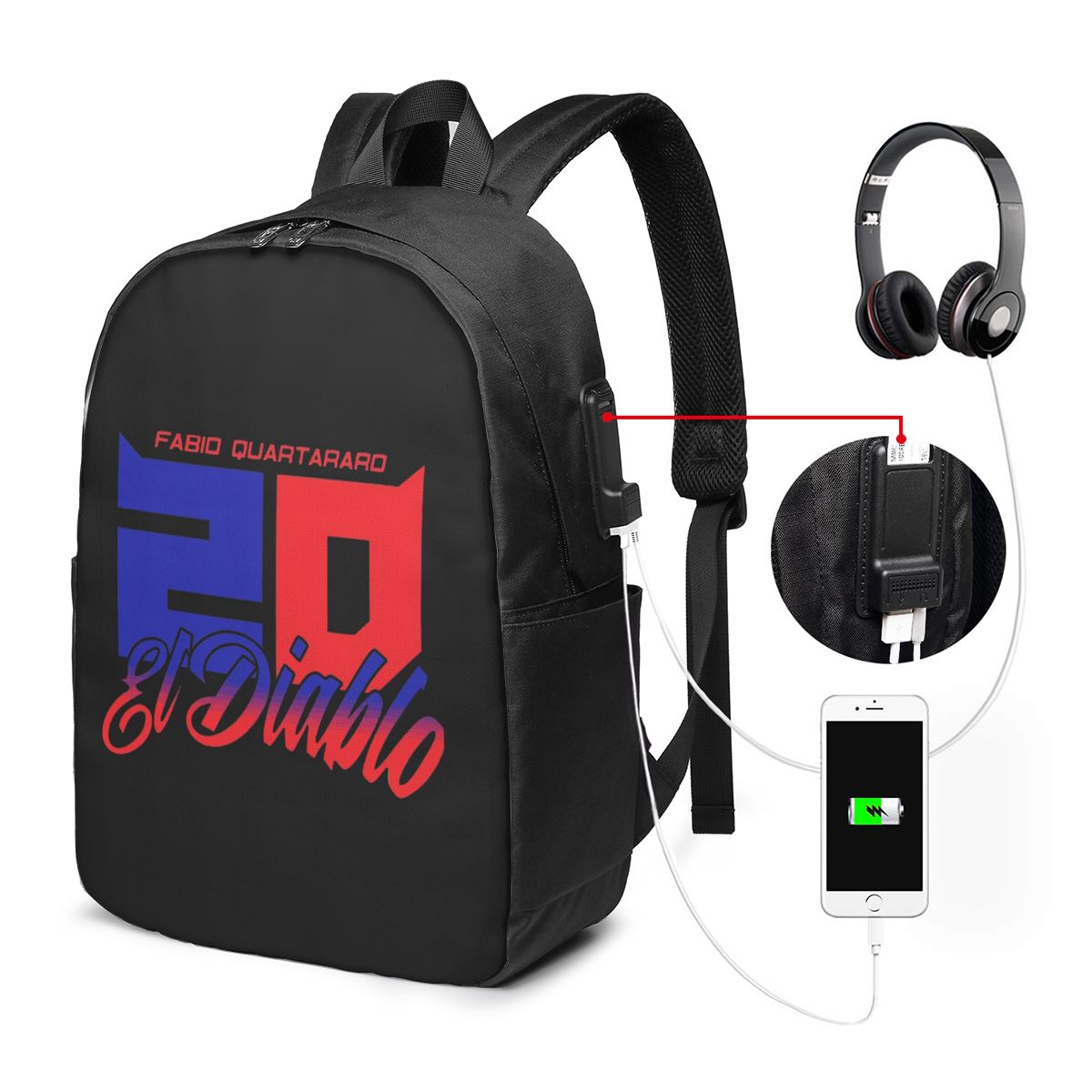 ファビオ・クアルタラロ・エル・ディアブロ ナンバーバックパッ - Laptop Bag のレビューと価格