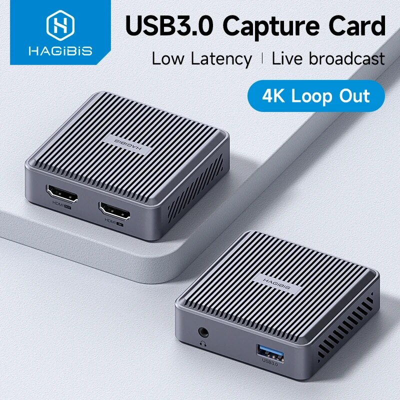 Hagibis-hdmi互換のビデオキャプチャカード、ループ - Hdmi Cable のレビューと価格