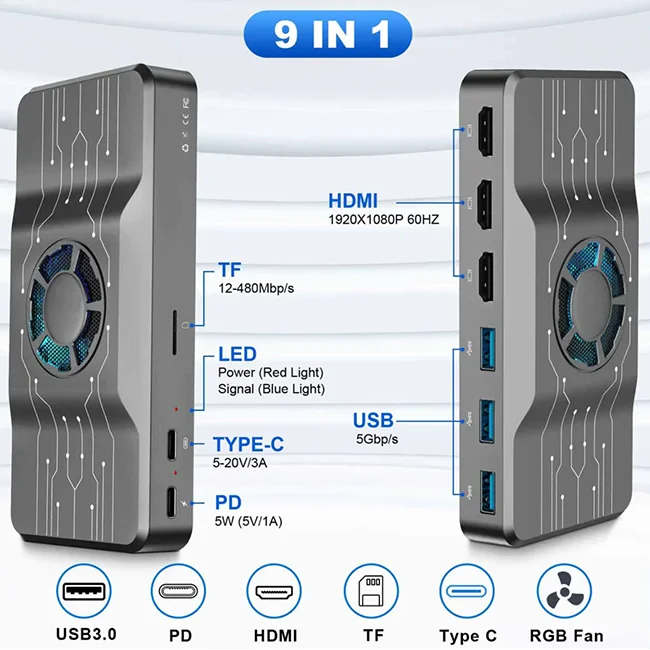 OFIYAA USB 3.0 ドッキングステーション H1  - Usb Hub のレビューと価格