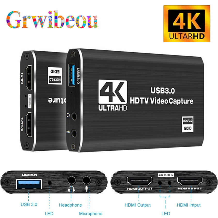 4K USB 3.0 ビデオキャプチャカード HDMI対応  - Hdmi Cable のレビューと価格