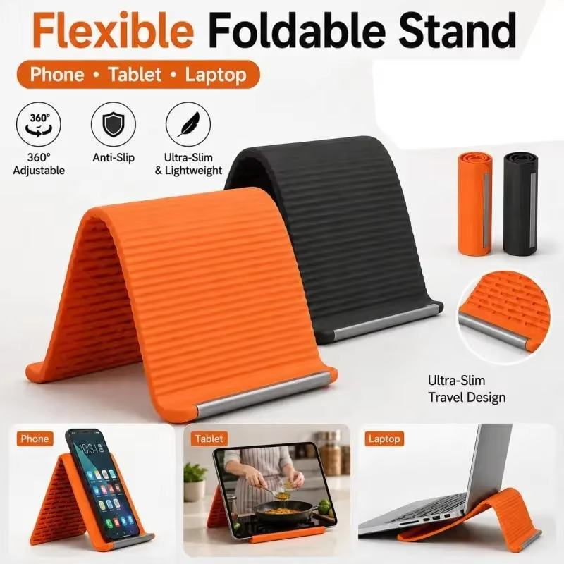 角度調整可能で、柔軟性があり、折りたたみ式のシリコン製スマー - Laptop Stand のレビューと価格