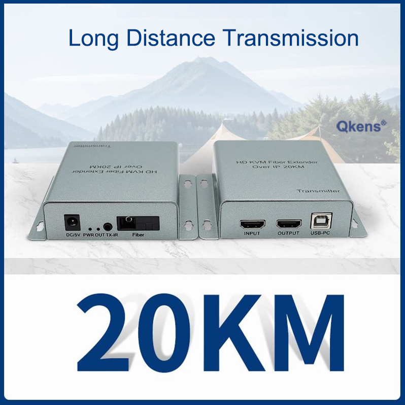 20km光ファイバーケーブル伝送 HDMI USB KVMエ - Hdmi Cable のレビューと価格