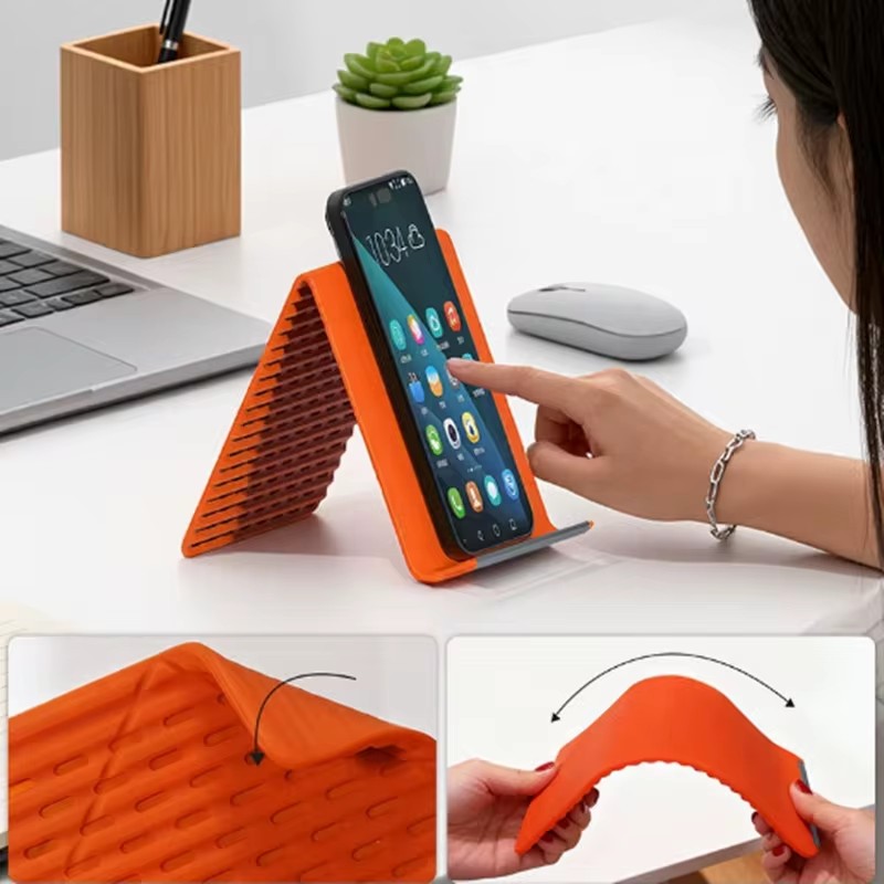 柔軟で折りたたみ可能なシリコン製スマホホルダー、ポータブルで - Laptop Stand のレビューと価格