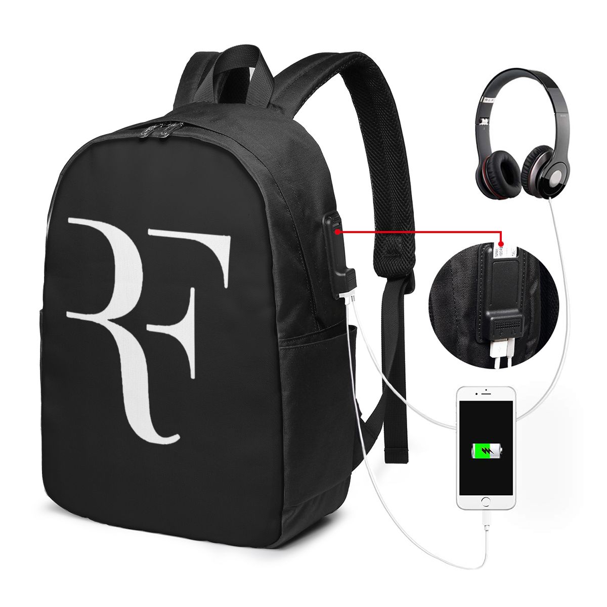 ロジャー・フェデラー バックパック トラベルノートブックバッ - Laptop Original Accessories のレビューと価格