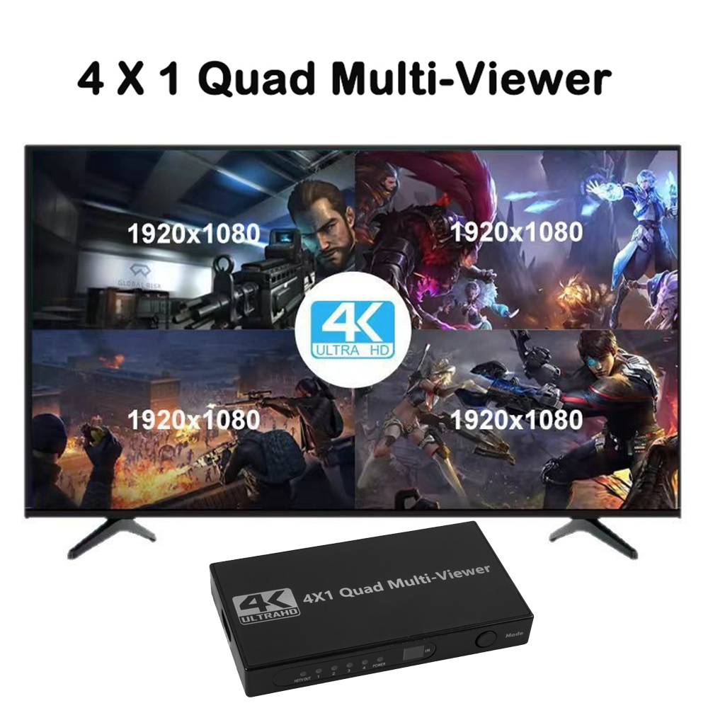 4K HDMI クアッドスクリーンマルチビューアー 4x1  - Hdmi Cable のレビューと価格