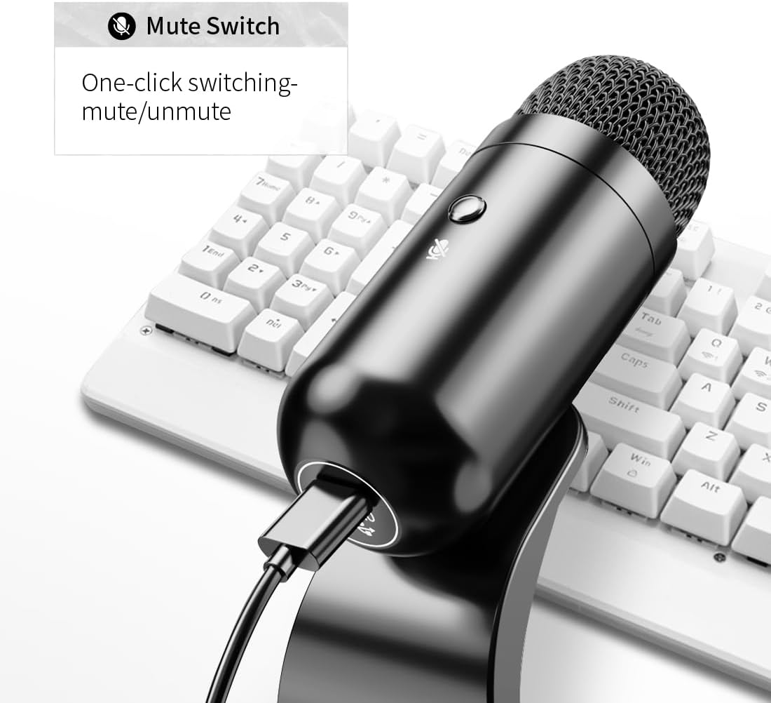 プロ仕様USBコンデンサーマイク、会議用マイク、デスクトップ - Usb Hub のレビューと価格