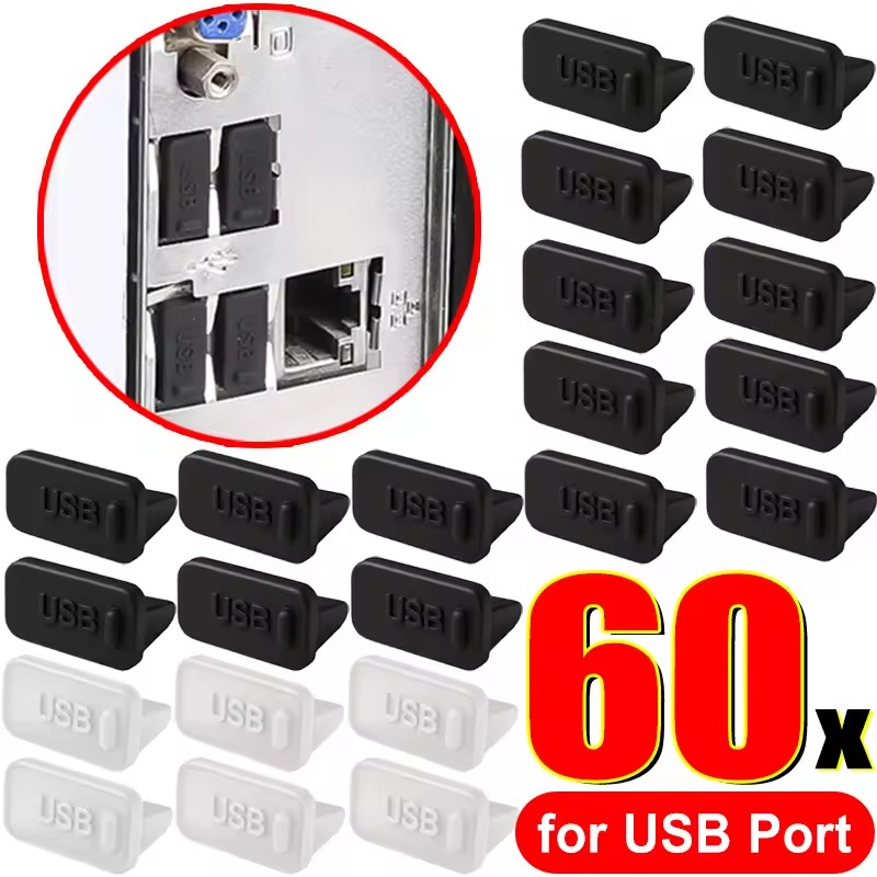USB-A充電ポート用ダストプラグ カバーキャップ メスジャ - Laptop Original Accessories のレビューと価格